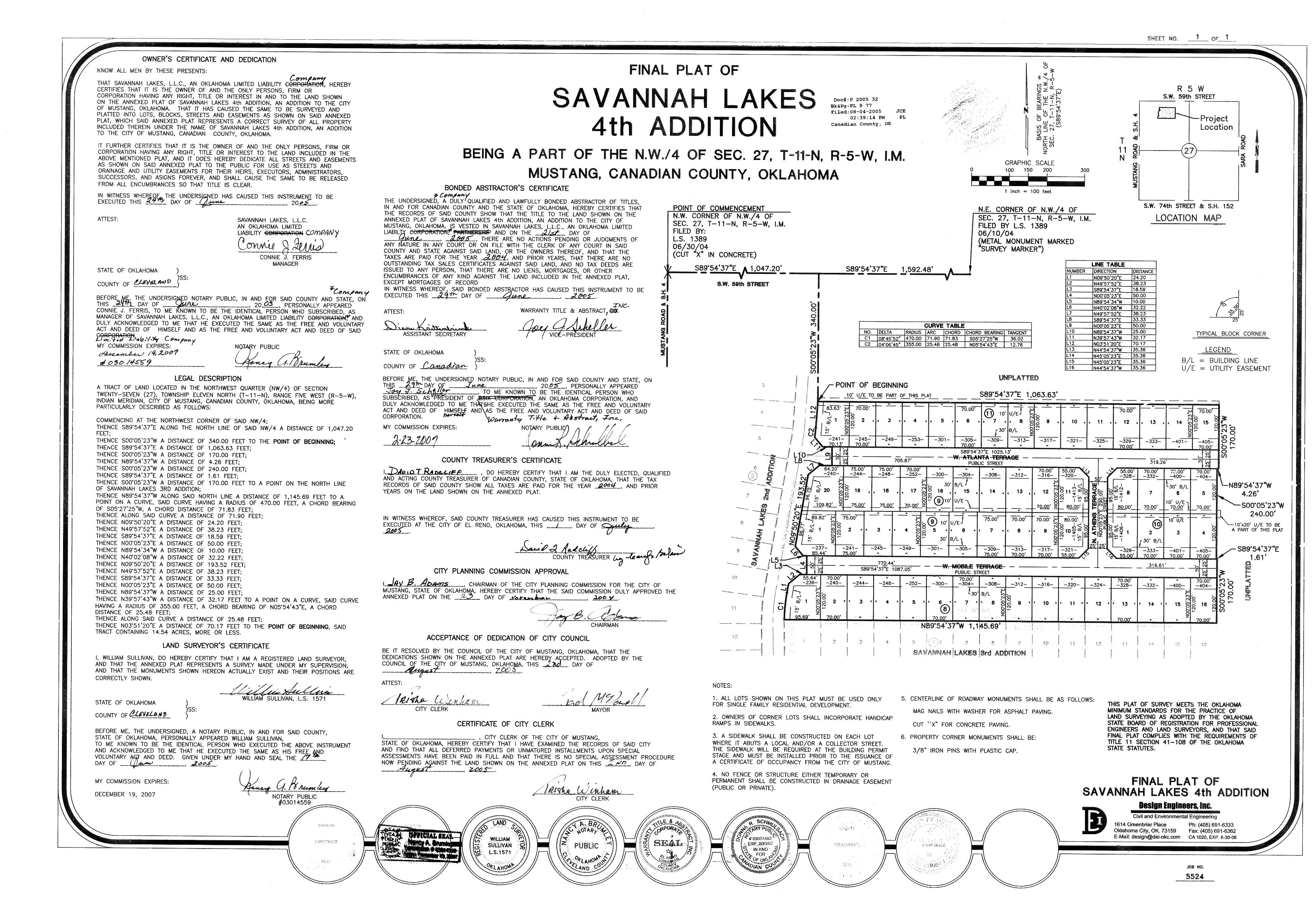 Canadian County Plat Maps Canadian County Clerk