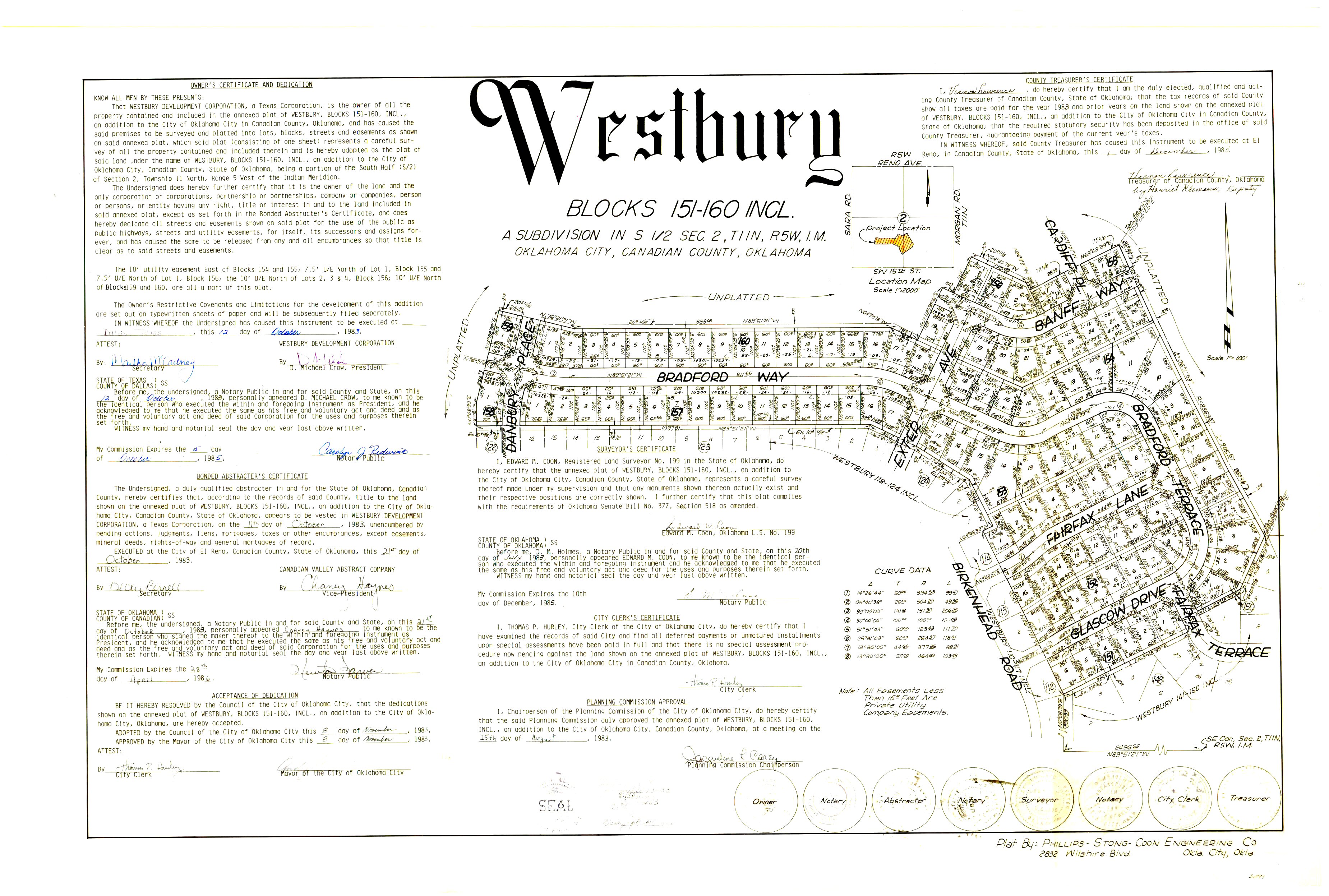 Westbury Postcode Canadian County Clerk